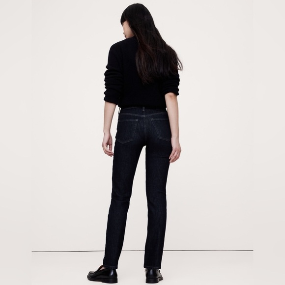 AS IS! NWT! Banana Republic Rinse Dark Wash The Slim Jean - Size 27 🔹 - Picture 2 of 11